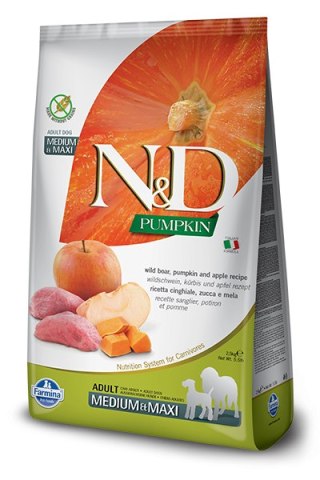 Farmina Farmina N&D Pumpkin Grain Free Canine Adult Medium&Maxi Boar&Apple 12kg