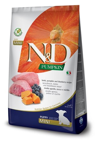 Farmina Farmina N&D Pumpkin Grain Free Canine Puppy Mini Lamb&Blueberry 7kg
