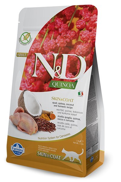 Farmina Farmina N&D Quinoa Feline Skin&Coat Quail 300g