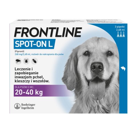Frontline (Boehringer Ingelheim) FRONTLINE Spot On Dla Psa 3x2,68ml