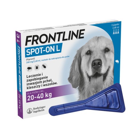 Frontline (Boehringer Ingelheim) FRONTLINE Spot On Dla Psa 3x2,68ml