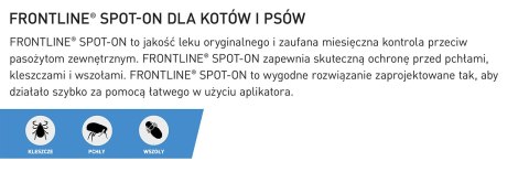 Frontline (Boehringer Ingelheim) FRONTLINE Spot On Dla Psa 3x2,68ml