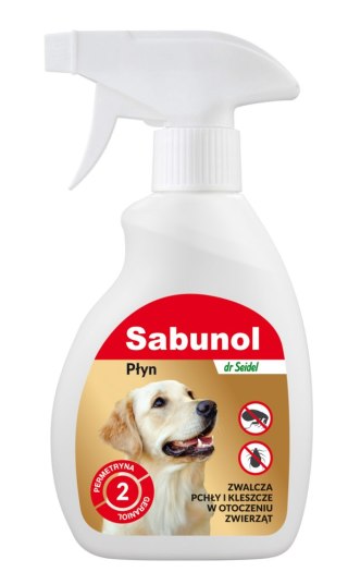 Laboratorium DermaPharm Laboratorium DermaPharm Sabunol Płyn Do Zwalczania Pcheł W Otoczeniu Zwierząt 250ml