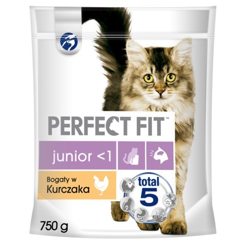 Perfect Fit PERFECT FIT (Junior) 750g Bogaty w kurczaka - sucha karma dla kota