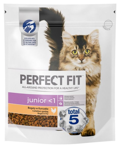 Perfect Fit PERFECT FIT (Junior) 750g Bogaty w kurczaka - sucha karma dla kota