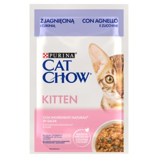 Purina Cat Chow Purina Cat Chow Kitten Karma Z Jagnięciną I Cukinią W Sosie 85g