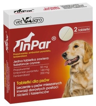 Vet-Agro Vet-Agro InPar Tabletki Odrobaczające Dla Psa 2szt