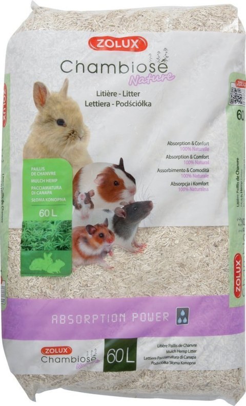 ZOLUX Zolux Naturalna Podściółka Z Konopi Chambiose Dla Gryzoni 60l