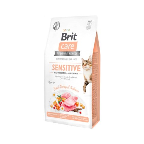 Brit Brit Care Cat Grain-Free Sensitive Healthy Digestion & Delicate Taste Z Indykiem I Łososiem 2kg