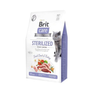 Brit Brit Care Cat Grain-Free Sterilised Weight Control Z Kaczką I Indykiem 400g