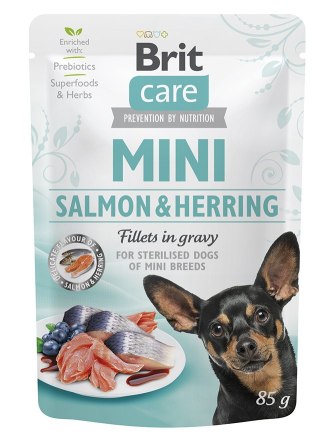 Brit Care Mini Filety W Sosie Z Łososia I Śledzia 85g