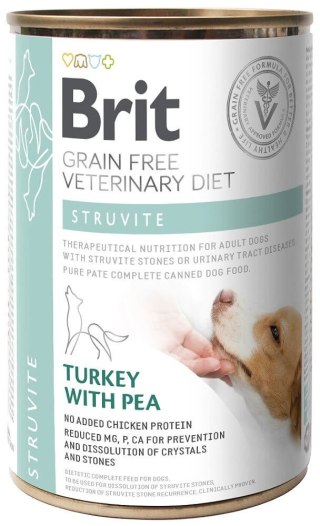 Brit veterinary Brit Green Free Veterinary Diet Dog Struvite Indyk Z Groszkiem 400g