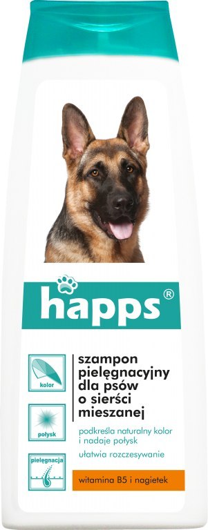Bros Sp z o.o. Bros Happs Szampon Pielęgnacyjny Dla Psów O Sierści Mieszanej 200ml