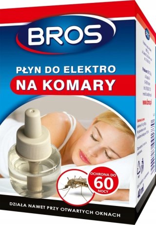 Bros Sp z o.o. Bros Płyn Do Elektro Na Komary 60nocy/40ml