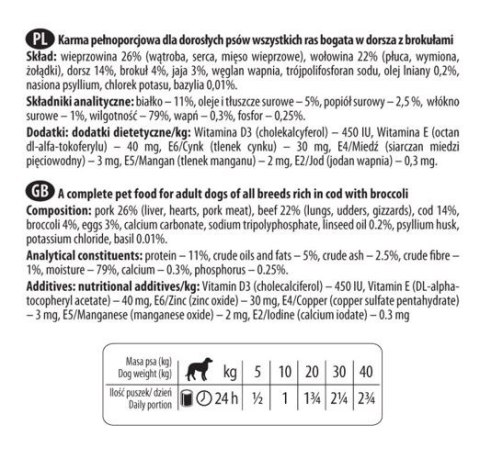 Dolina Noteci Premium Dorsz Z Brokułami 150g
