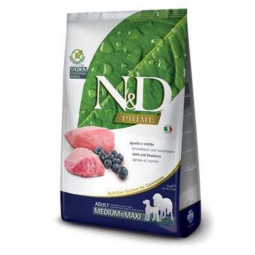 Farmina Farmina N&D Prime Canine Adult Medium&Maxi Lamb& Blueberry 12kg