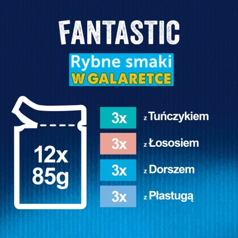 Felix Felix Fantastic Rybne Smaki W Galaretce 12x85g