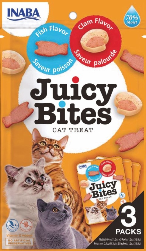 INABA INABA Ciao Juicy Bites Ryba I Małże 3x11,3g