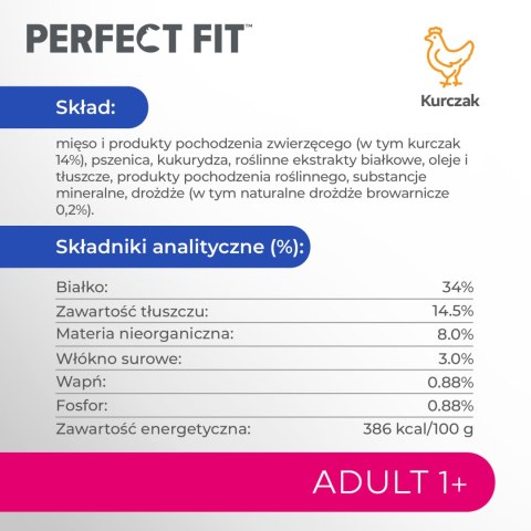 Perfect Fit PERFECT FIT Adult 1+ Z Kurczakiem 7kg
