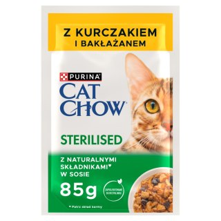 Purina Cat Chow Purina Cat Chow Sterilised Karma Z Kurczakiem I Bakłażanem W Sosie 85g