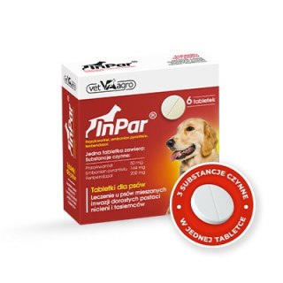 Vet-Agro Vet-Agro InPar Tabletki Odrobaczające Dla Psa 6szt