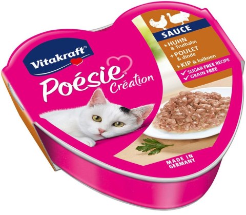 Vitakraft Poesie Karma Dla Kota Z Kurczakiem I Indykiem 85g