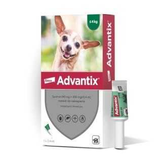 Bayer Bayer Advantix Krople Na Kleszcze I Pchły 0,4ml