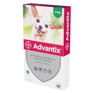 Bayer Bayer Advantix Krople Na Kleszcze I Pchły 0,4ml