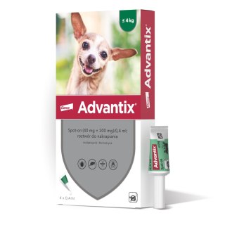 Bayer Bayer Advantix Krople Na Kleszcze I Pchły 4x0,4ml