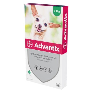 Bayer Bayer Advantix Krople Na Kleszcze I Pchły 4x0,4ml