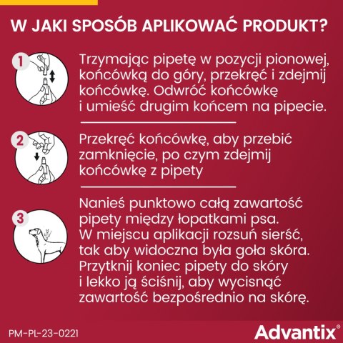 Bayer Bayer Advantix Krople Na Kleszcze I Pchły 4x0,4ml