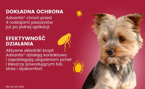 Bayer Bayer Advantix Krople Na Kleszcze I Pchły 4x0,4ml