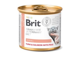 Brit Brit Grain Free Veterinary Diet Cat Renal Tuńczyk, Łosoś I Groszek 200g
