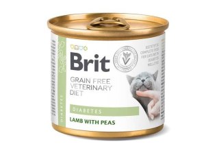 Brit veterinary Brit Grain Free Veterinary Diet Cat Diabetes Jagnięcina Z Groszkiem 200g