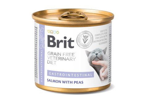 Brit veterinary Brit Grain Free Veterinary Diet Cat Gastrointestinal Łosoś I Groszek 200g
