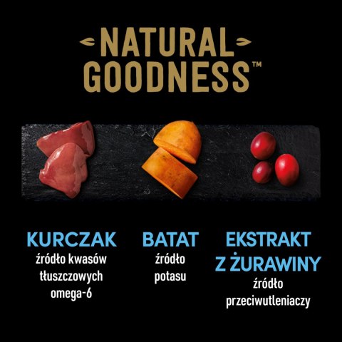 Cesar Cesar Natural Goodness Bogata W Kurczaka, Przybrana Batatem, Groszkiem I Żurawiną 400g