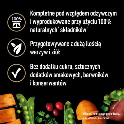 Cesar Cesar Natural Goodness Bogata W Kurczaka, Przybrana Batatem, Groszkiem I Żurawiną 400g