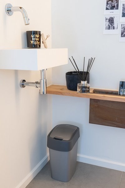 Curver Curver Flip Bin Kosz Na Śmieci Szaro-Grafitowy 10l