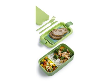 Curver Curver Lunch&Go Pojemnik Ze Sztućcami Niebieski