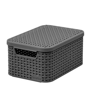Curver Curver Rattan Style Koszyk Z Pokrywą Szary S