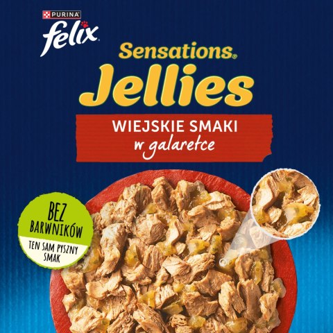 Felix Felix Sensations Jellies Wiejskie Smaki W Galaretce 24x85g