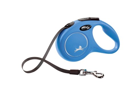 Flexi Smycz New Classic S Taśma 5m Do 15kg Niebieska
