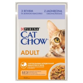 Purina Cat Chow Purina Cat Chow Adult Jagnięcina I Zielona Fasolka 85g