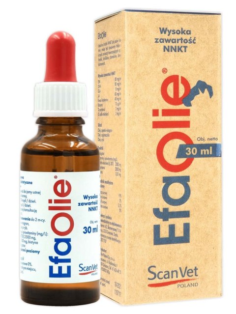 Scanvet Scanvet EFA Olie Preparat Na Choroby Skóry 30ml