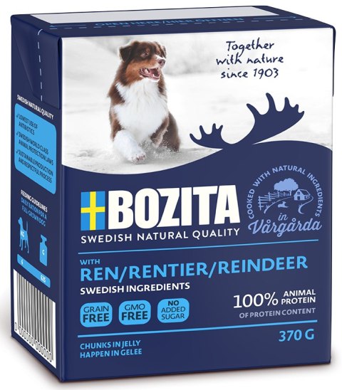 Bozita BOZITA Dog Renifer W Galarecie 370g