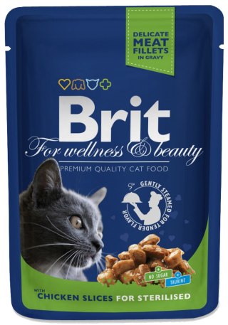 Brit Brit Premium Cat Dla Dorosłych Kotów Sterylizowanych Z Kurczakiem 100g