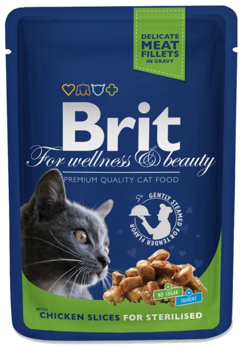 Brit Brit Premium Cat Dla Dorosłych Kotów Sterylizowanych Z Kurczakiem 100g