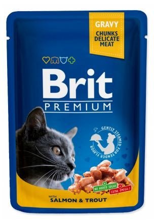 Brit Brit Premium Cat Dla Dorosłych Kotów Z Łososiem I Pstrągiem 100g