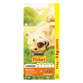 Friskies PURINA Friskies Balance Kurczak Z Warzywami 15kg