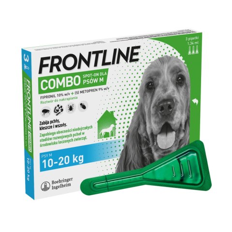 Frontline (Boehringer Ingelheim) FRONTLINE Combo Spot-On Dla Psa 3x1,34ml